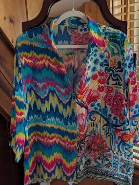 Shana 100% Viscose Silk Blouse